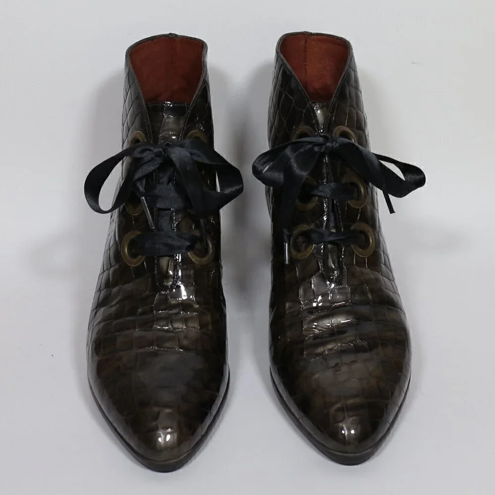 Hispanitas Faux Snake Skin Boots - Picture 3 of 6